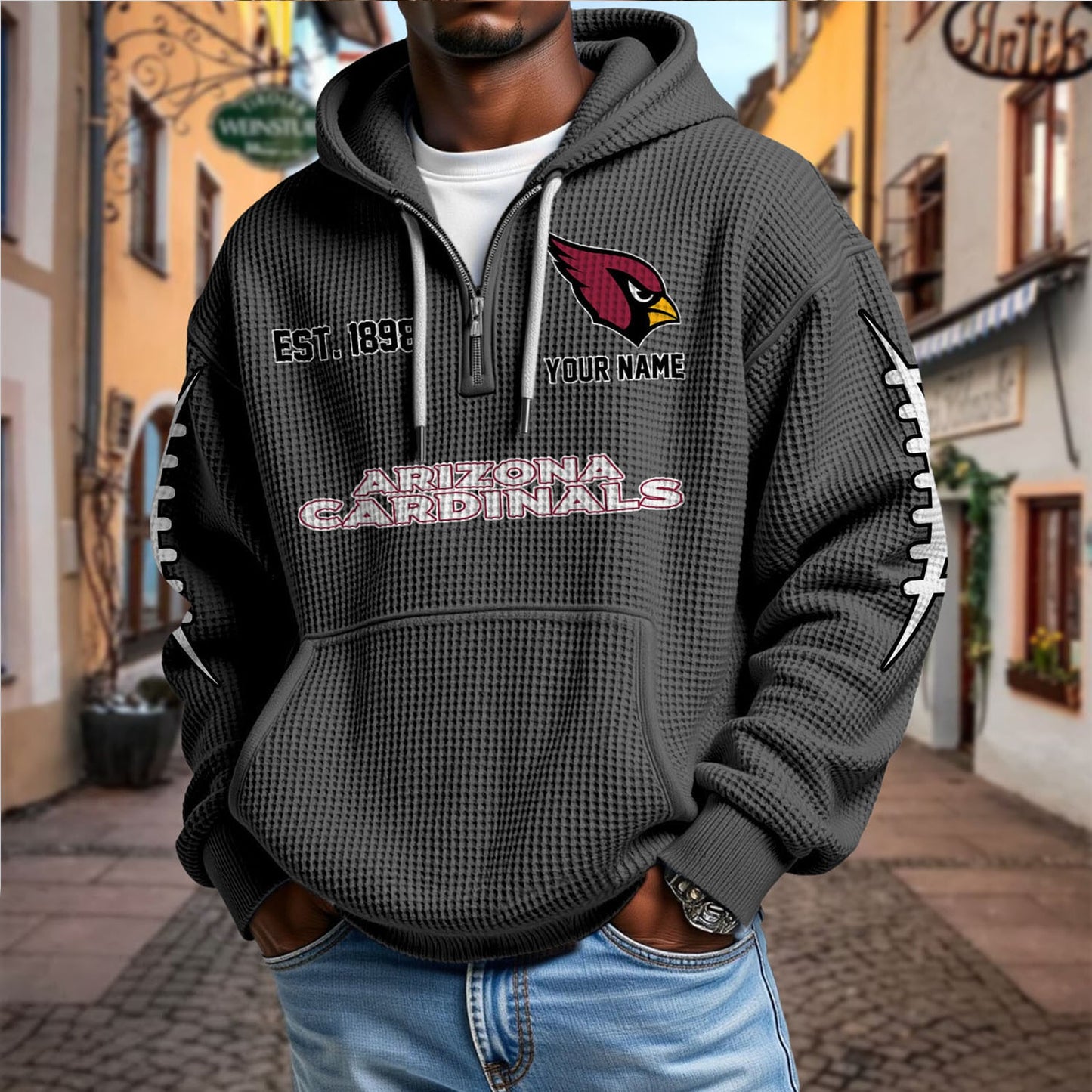 ARI x NFL Waffle Hoodie DatND DVT