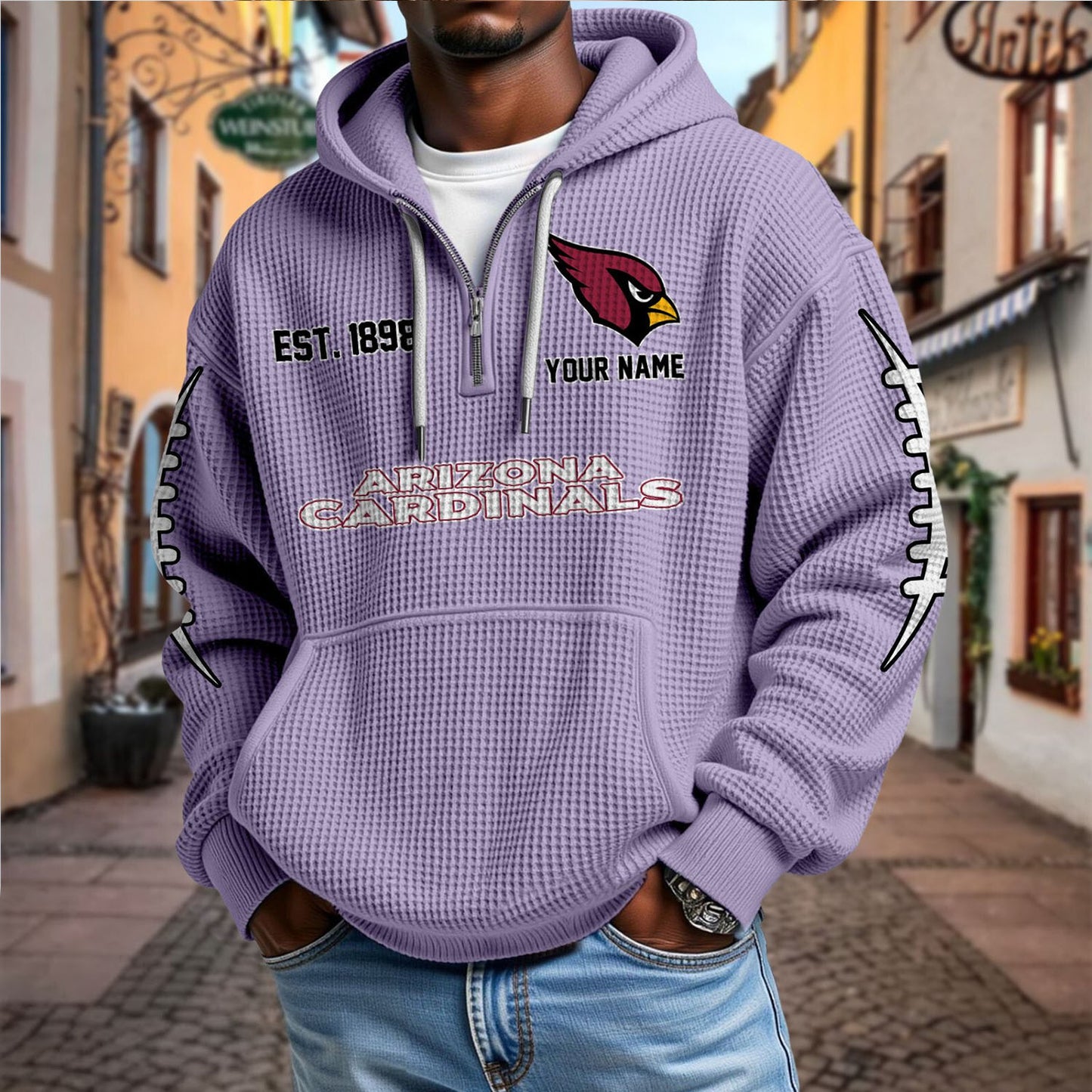 ARI x NFL Waffle Hoodie DatND DVT