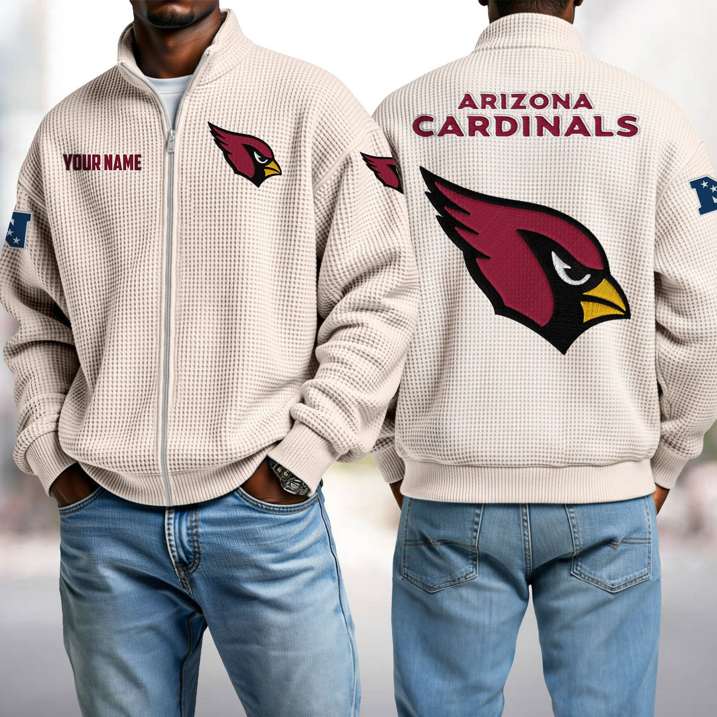 ARI x NFL Waffle Zip-Up Sweatshirt DatND DVT