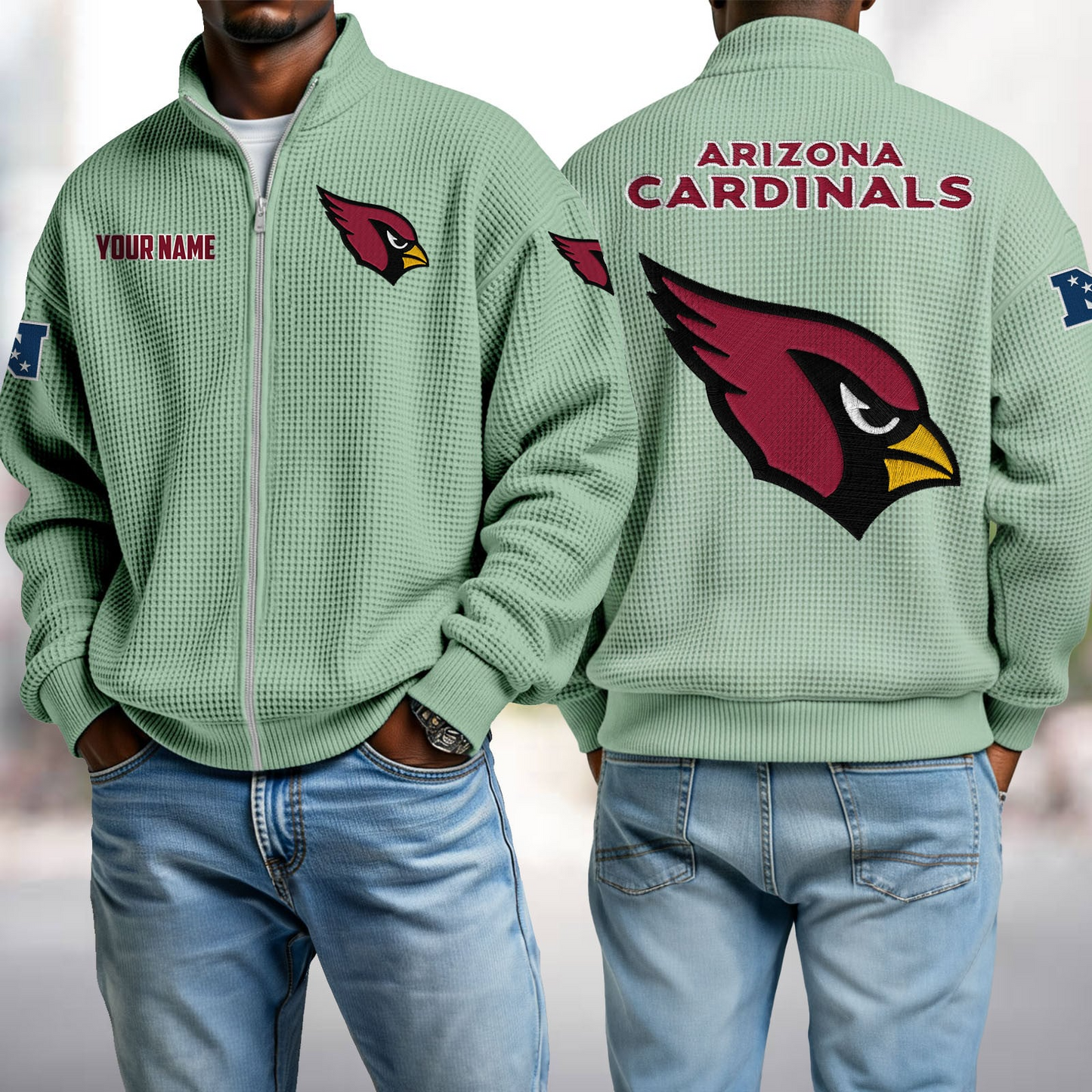 ARI x NFL Waffle Zip-Up Sweatshirt DatND DVT