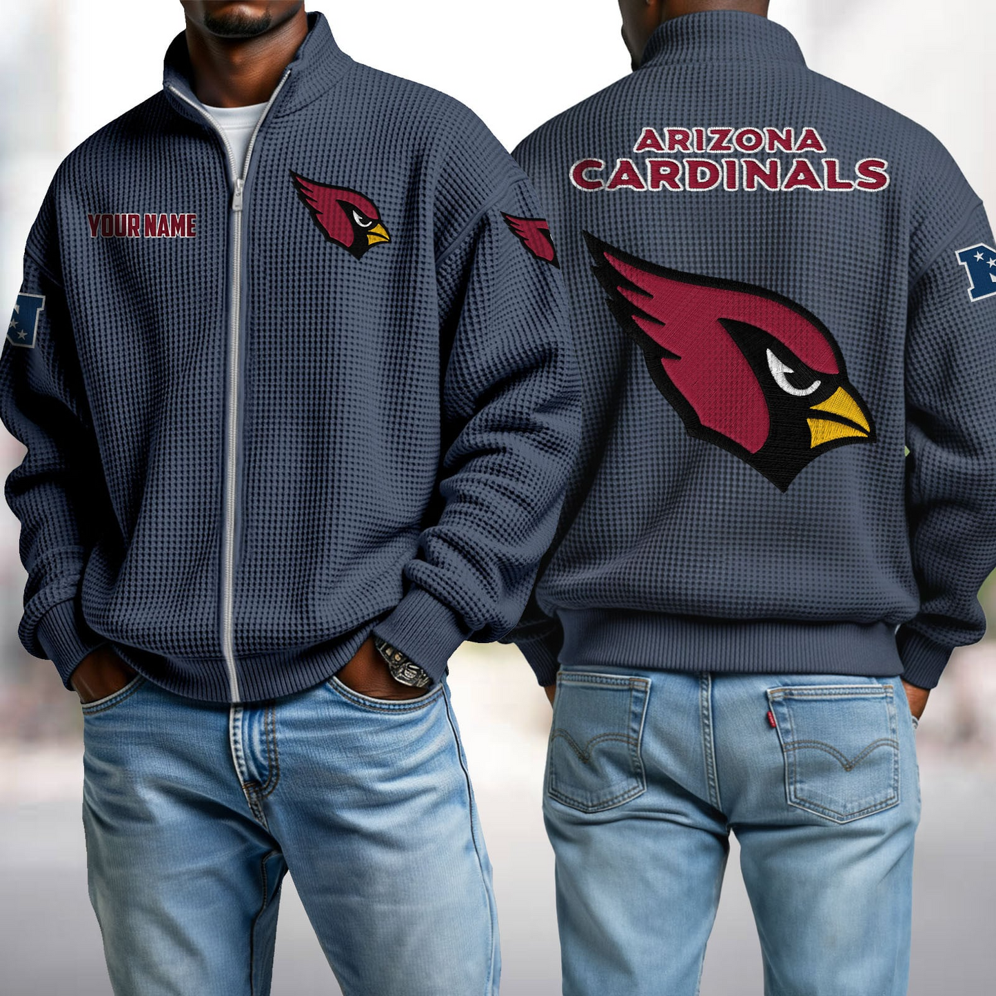 ARI x NFL Waffle Zip-Up Sweatshirt DatND DVT