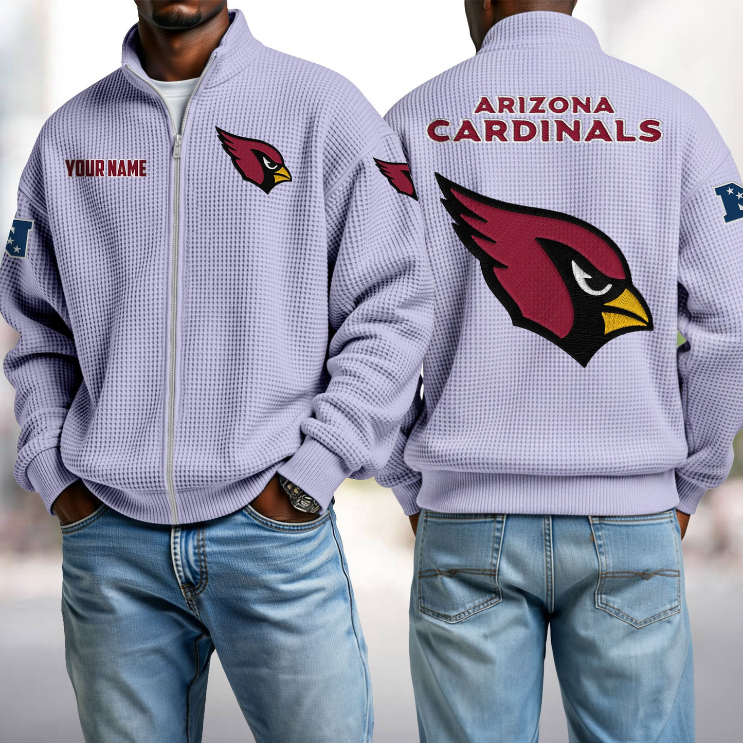 ARI x NFL Waffle Zip-Up Sweatshirt DatND DVT