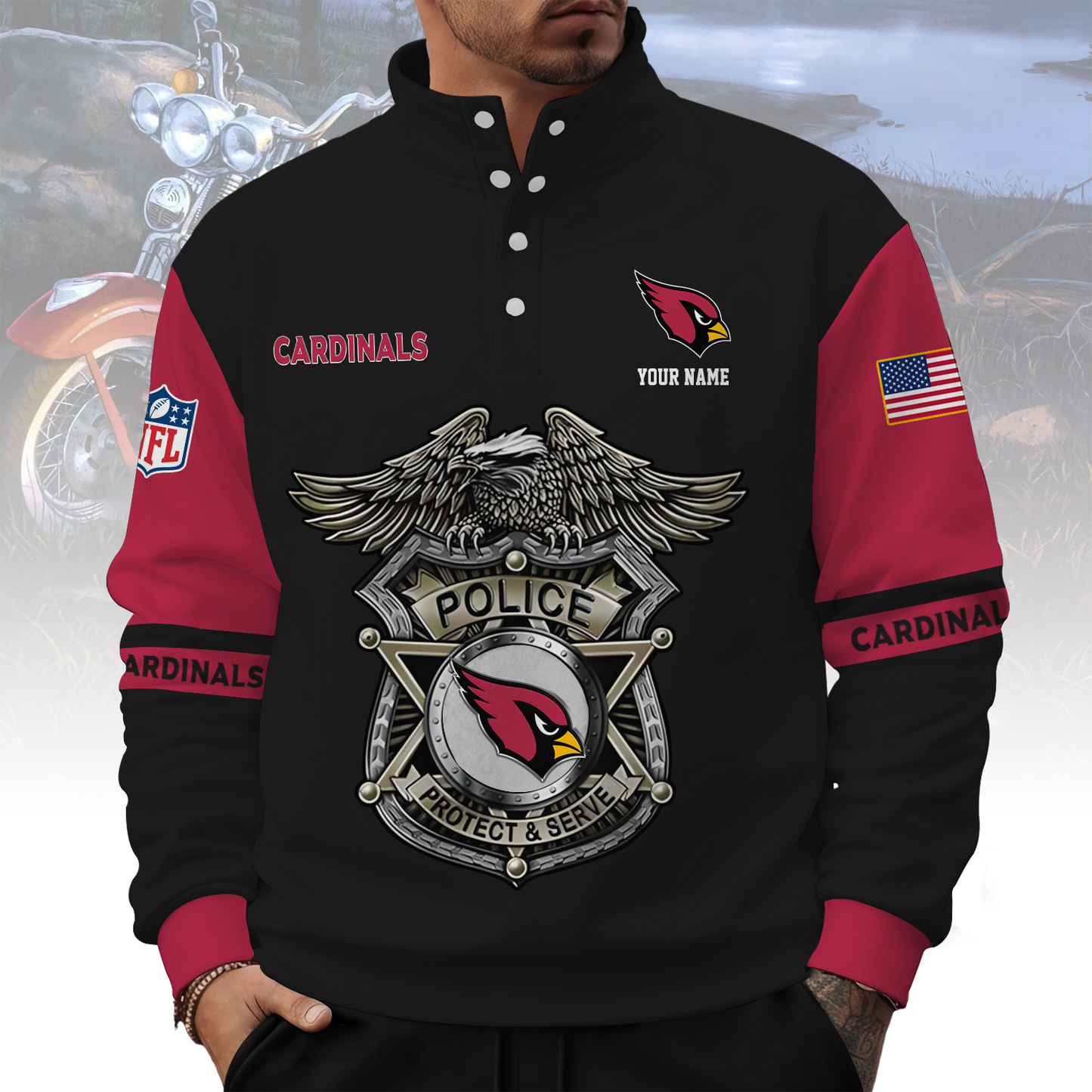 ARI x NFL Western Style Sweater With Buckles DatND ThuongNH