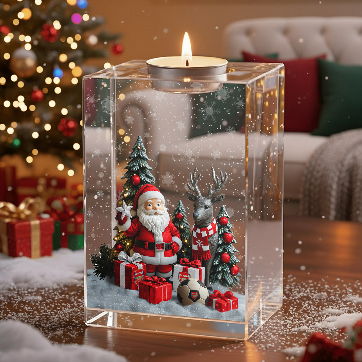 ARS x EPL Personalized Christmas Crystal Candle Holder DatND DVT