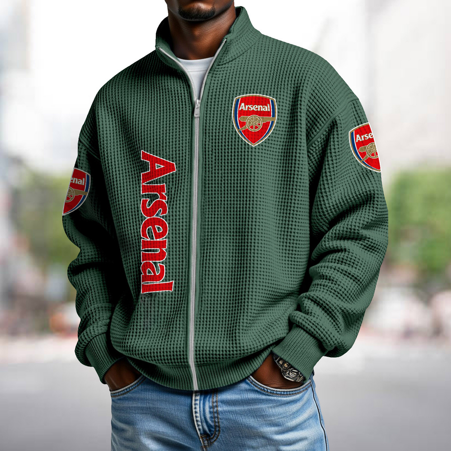 ARS x EPL Waffle Zip Up Sweatshirt 1911 DatND DVT