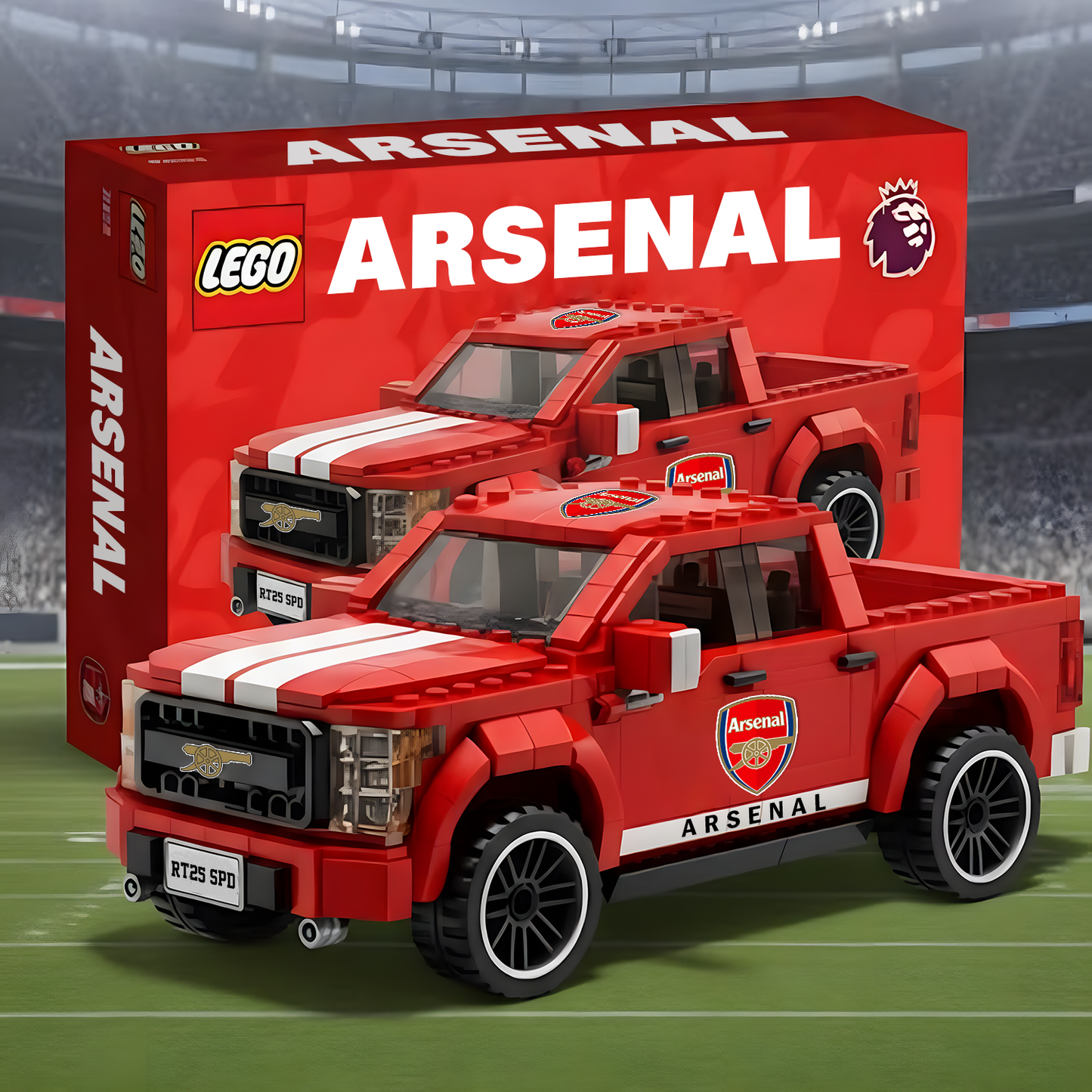 EPL 3D Racing Truck Model Building Block Set 2111 V2 NAK NHT