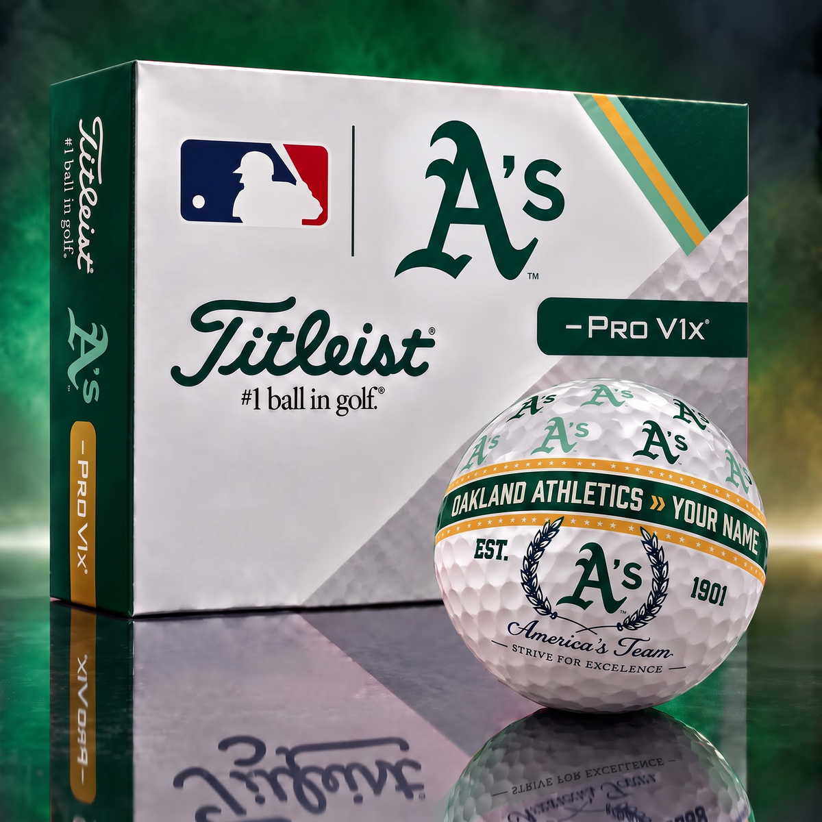ATH x MLB Titleist Pro V1x Golf Ball Set