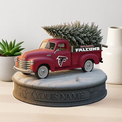 ATL Custom NFL Christmas Acrylic Block Plaque Decor DatND DVT