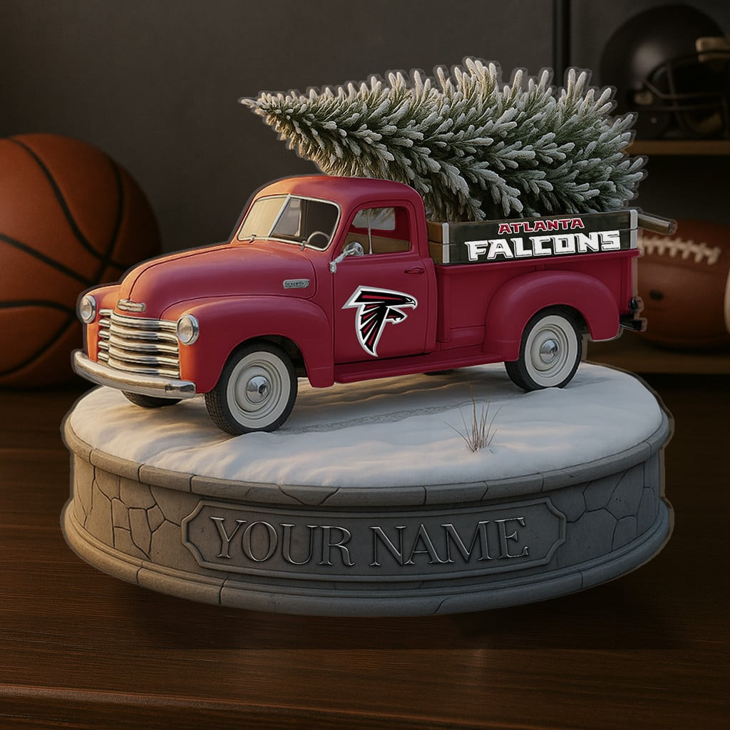 ATL Custom NFL Christmas Acrylic Block Plaque Decor DatND DVT