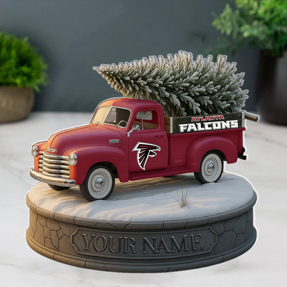 ATL Custom NFL Christmas Acrylic Block Plaque Decor DatND DVT