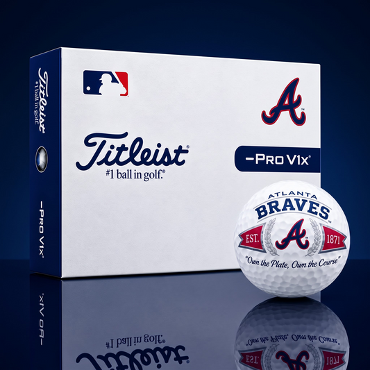ATL X MLB Titleist Golf Balls - Personalized Football Fan Gift