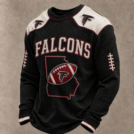 ATL X Premium NFL  Vintage Baseball Stitch Sweatshirt