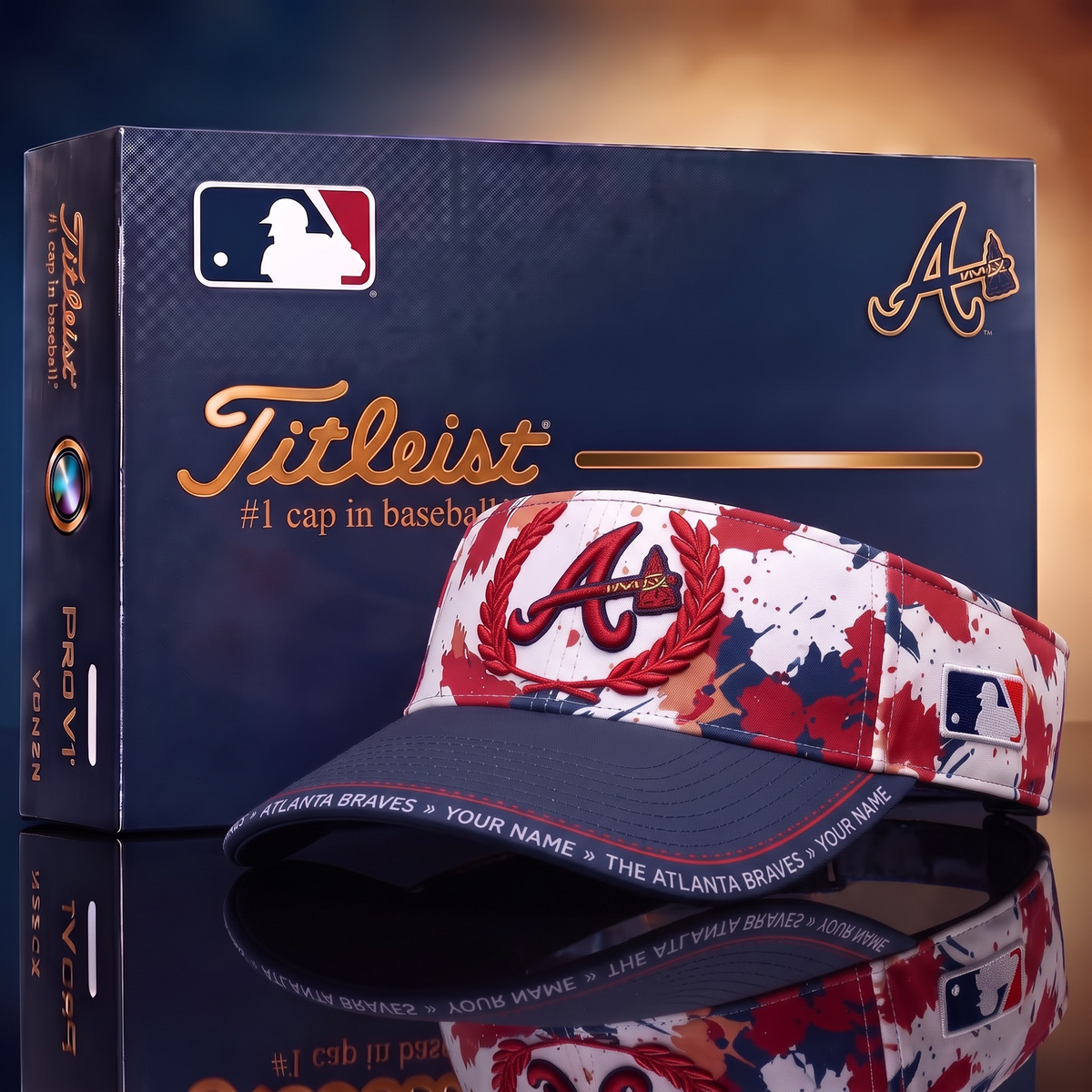 ATL X Premium Titleist Visor Hat with Premium Gift Box