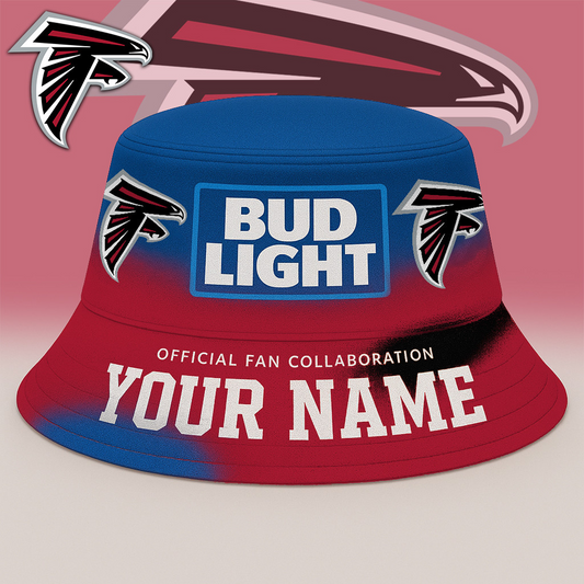 ATL x NFL Bud Light Personalized Bucket Hat DATND TANTD