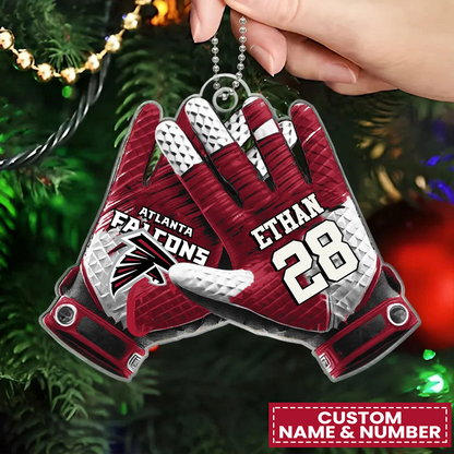 ATL x NFL Customized Christmas Acrylic Ornament DATND TANTD