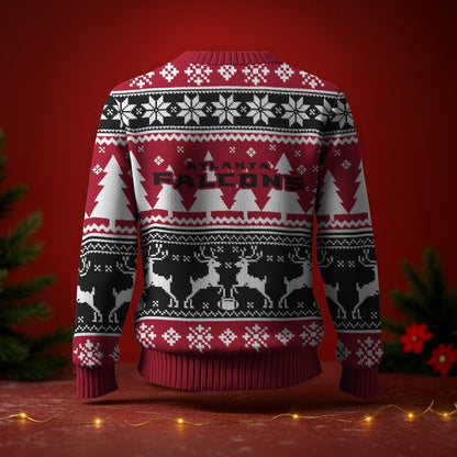 ATL x NFL Premium Ugly Christmas Sweater DatND DVT