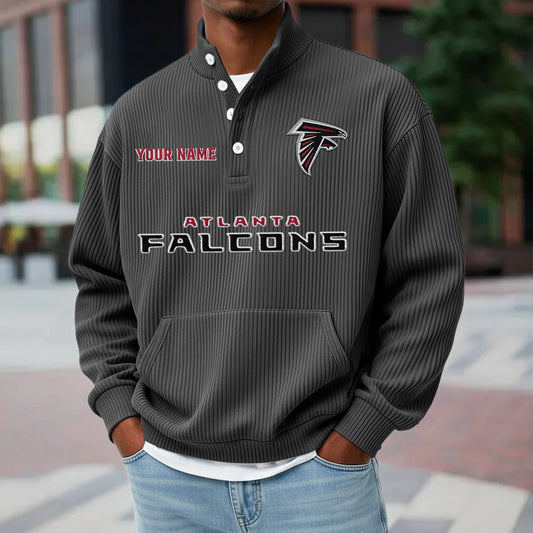 ATL x NFL Waffle High Neck Long Sleeved Sweatshirt DATND TANTD 221125