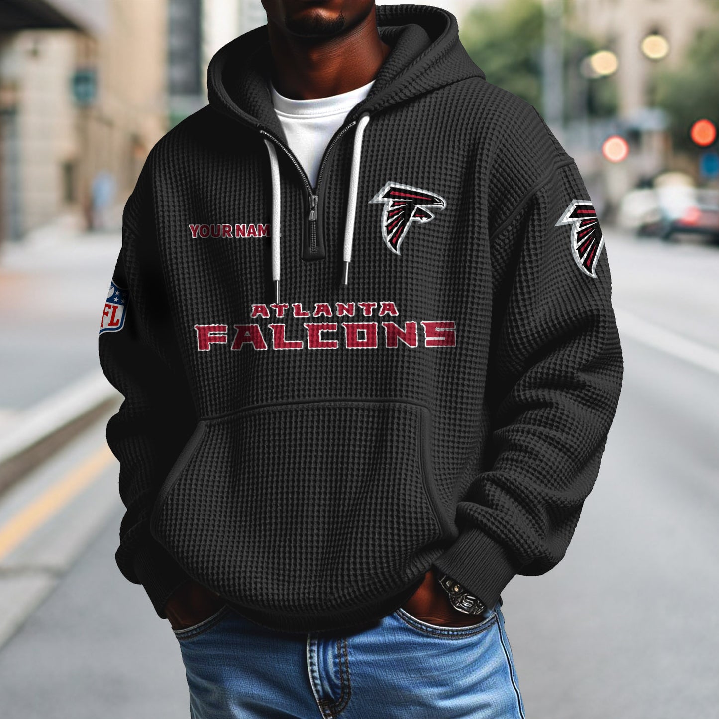 ATL x NFL Waffle Hoodie DatND DVT