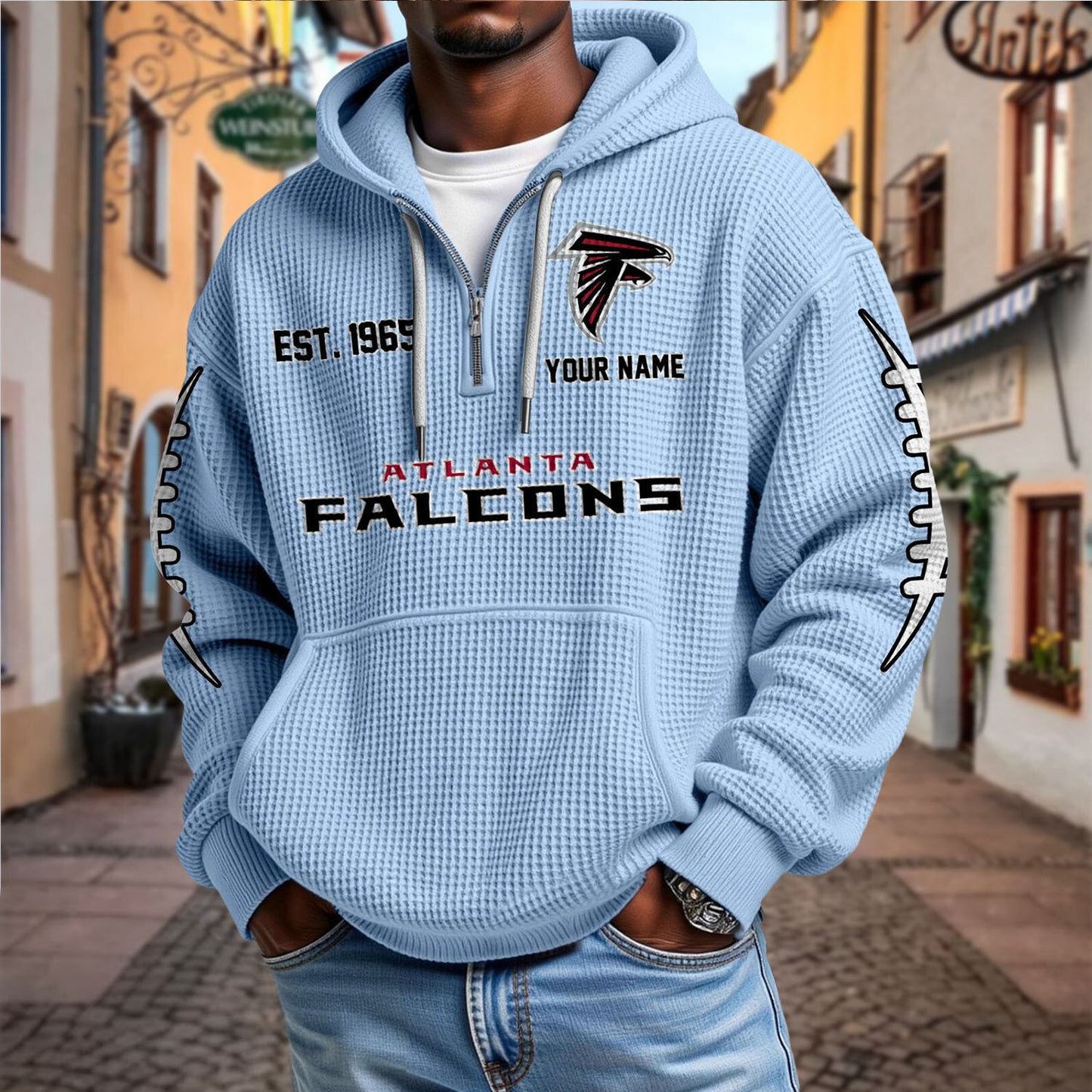 ATL x NFL Waffle Hoodie DatND DVT