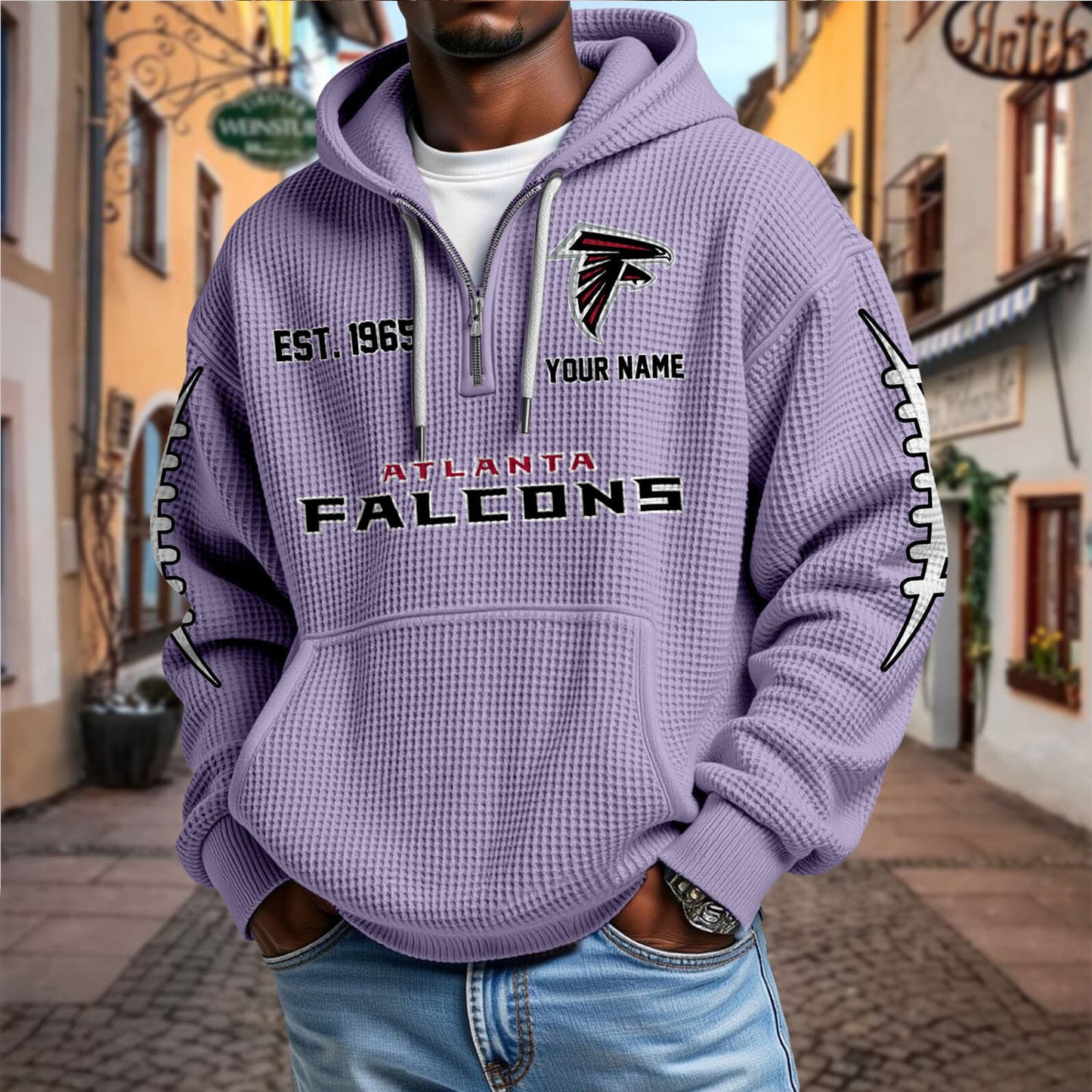 ATL x NFL Waffle Hoodie DatND DVT