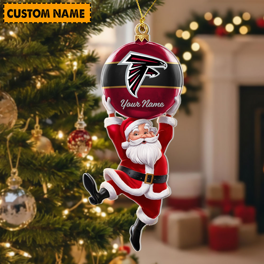 ATL x Personalized NFL Acrylic Ornament Christmas DATND TANTD