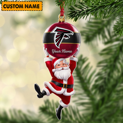 ATL x Personalized NFL Acrylic Ornament Christmas DATND TANTD