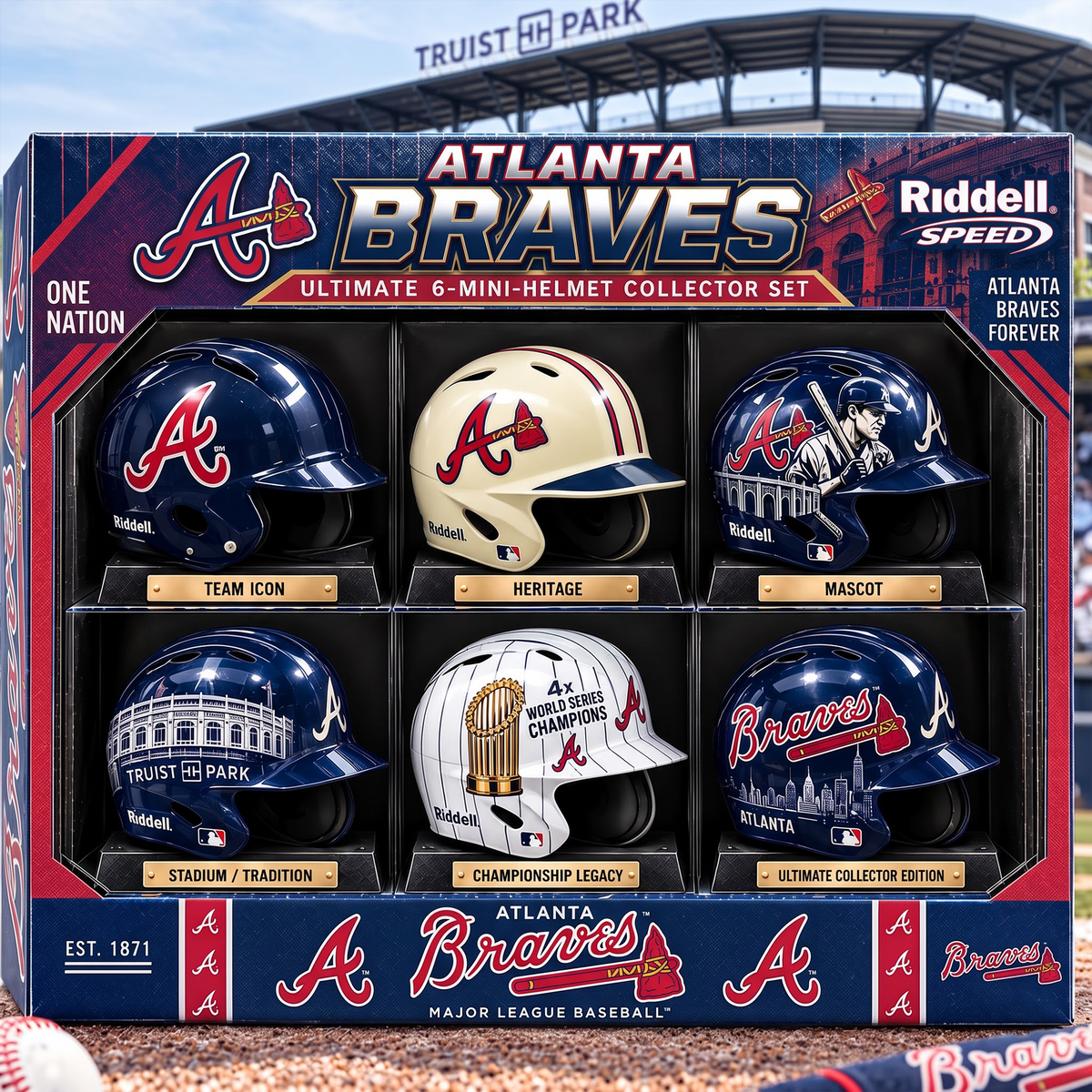 ATL x Premium MLB Mini Helmet Collection