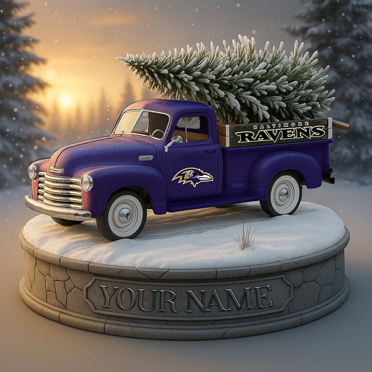 BAL Custom NFL Christmas Acrylic Block Plaque Decor DatND DVT