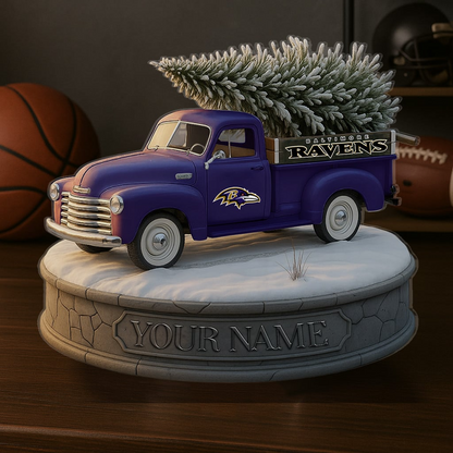 BAL Custom NFL Christmas Acrylic Block Plaque Decor DatND DVT