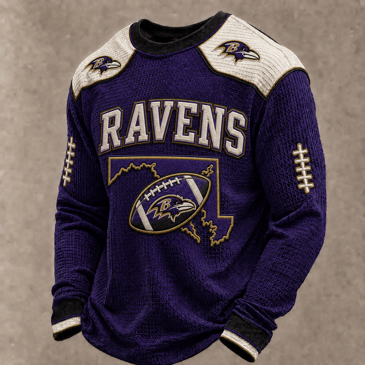 BAL X Premium NFL  Vintage Baseball Stitch Sweatshirt