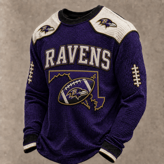 BAL X Premium NFL  Vintage Baseball Stitch Sweatshirt
