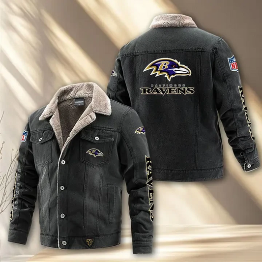 BAL x NFL Fleece Lined Denim Jacket DatND DVT