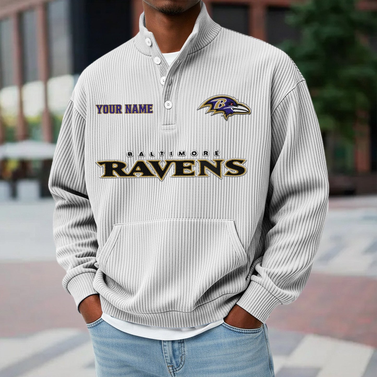 BAL x NFL Waffle High Neck Long Sleeved Sweatshirt DATND TANTD 221125