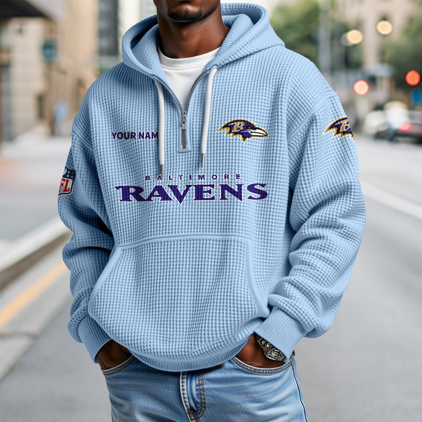 BAL x NFL Waffle Hoodie DatND DVT
