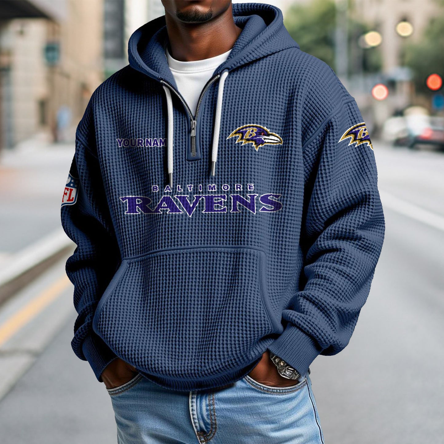 BAL x NFL Waffle Hoodie DatND DVT