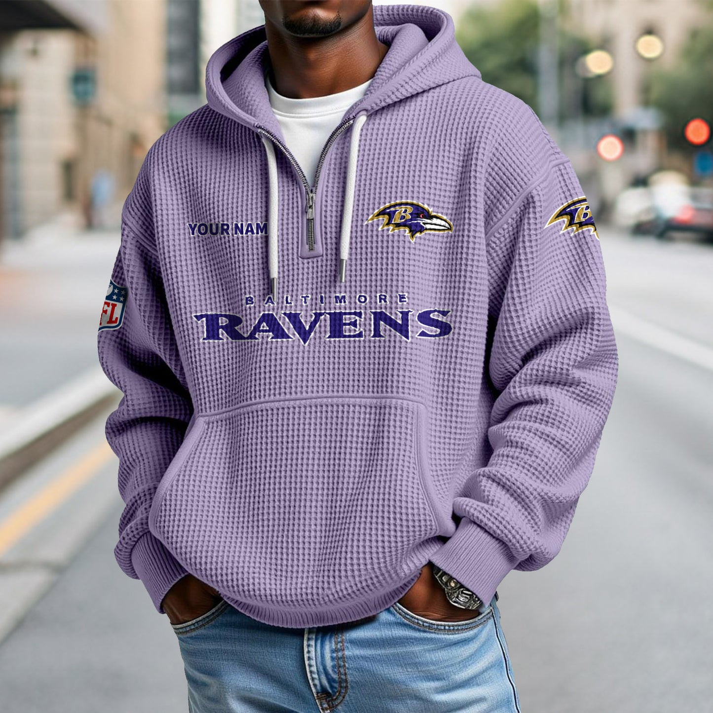BAL x NFL Waffle Hoodie DatND DVT