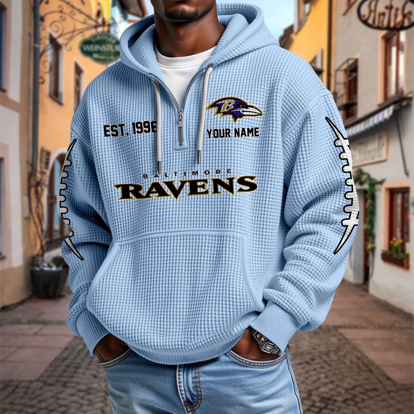 BAL x NFL Waffle Hoodie DatND DVT