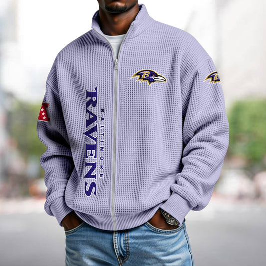 BAL x NFL Waffle Zip-Up Sweatshirt DATND TANTD