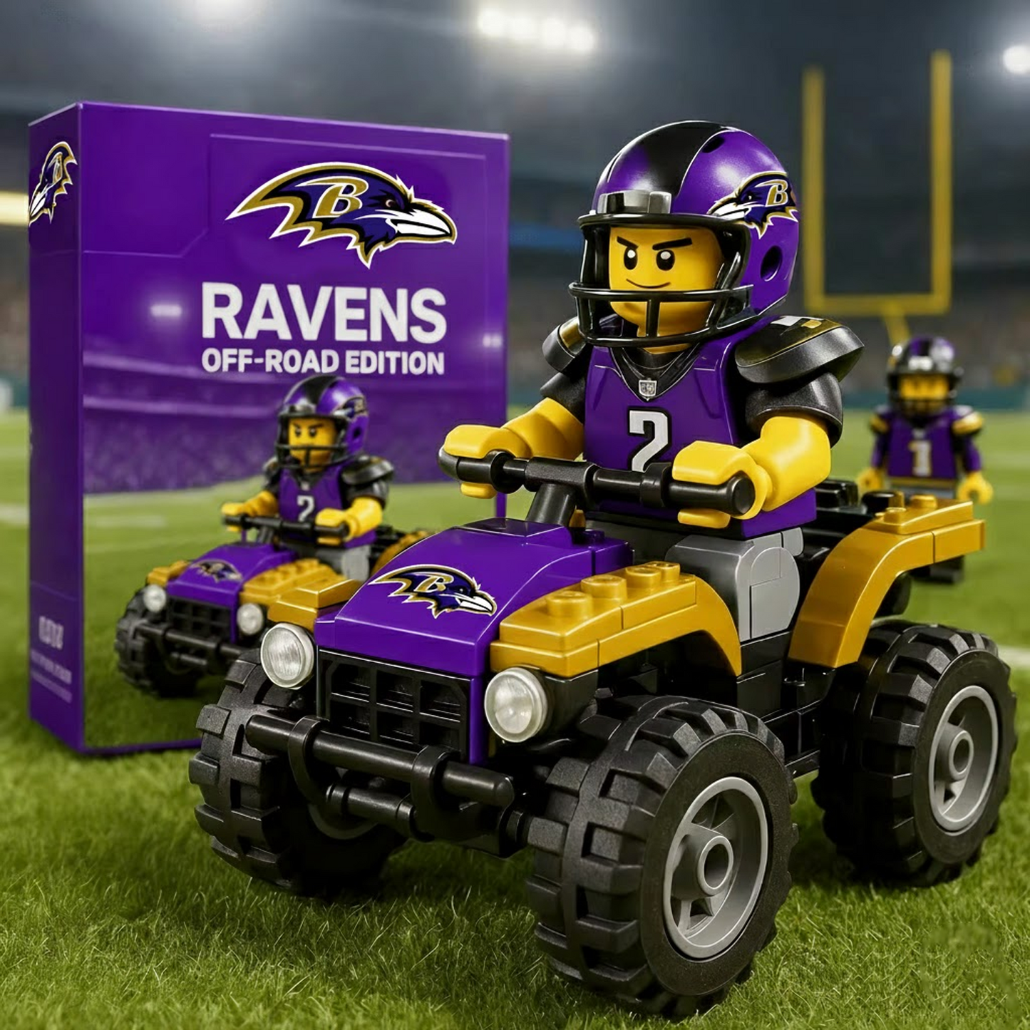 NFL Team Off-Road Vehicle Building Block Set 2411 V1 NAK NHT