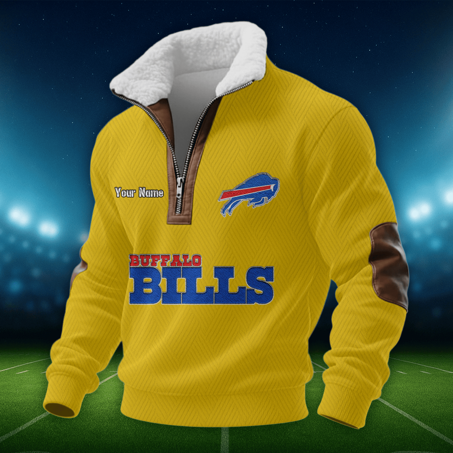 BB NFL Men Fur Collar Sweatshirt DDT CTND