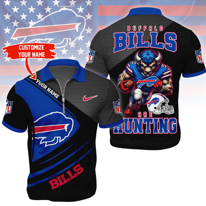 BB Premium NFL Game Day Polo With Zipper Shirt DDT NTL