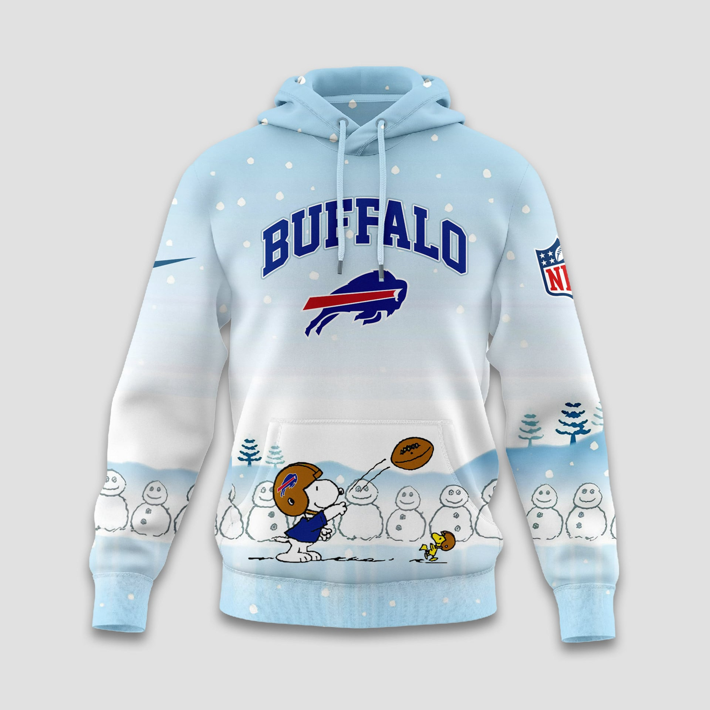 BB Premium NFL Peanuts Snow Day Hoodie DDT CTND