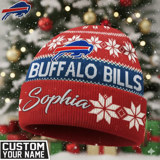 BB Premium NFL Personalized Football Beanie Hat DDT NTL