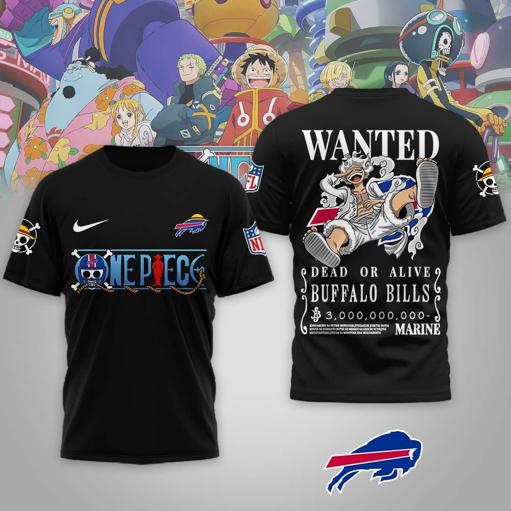 BB Premium NFL Wanted Monkey D Luffy 3D Shirt DDT NTL