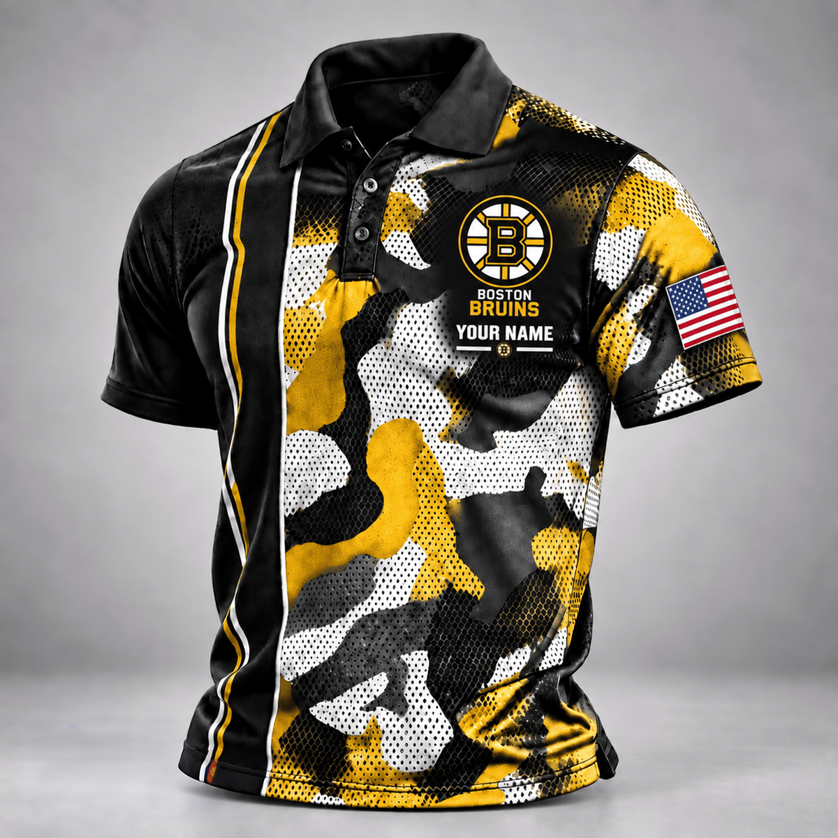 BB x NHL x USVeteran Premium Personalized Polo Shirt