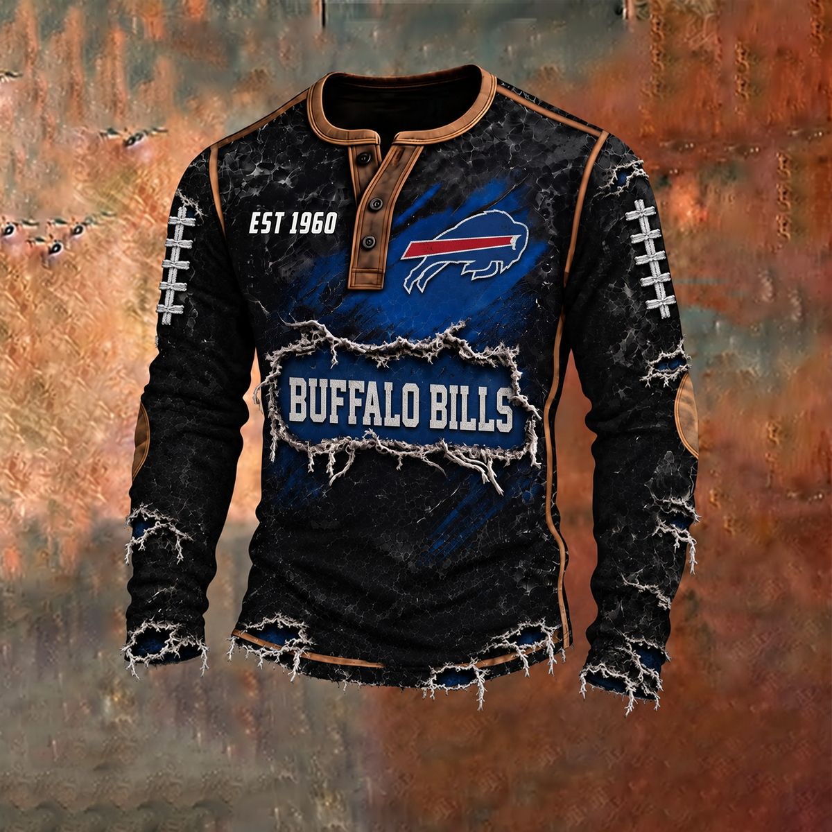 BB x PREMIUM NFL Distressed Long Sleeve Jersey