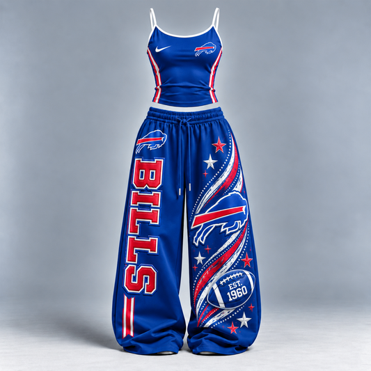 BB x Premium NFL Sports-Inspired Cami & Wide-Leg Pants Set