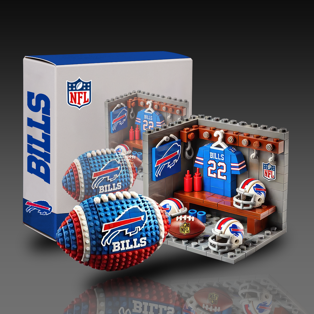 NFL Team Ball & Changing Room Building Block Football Set DDT CTND