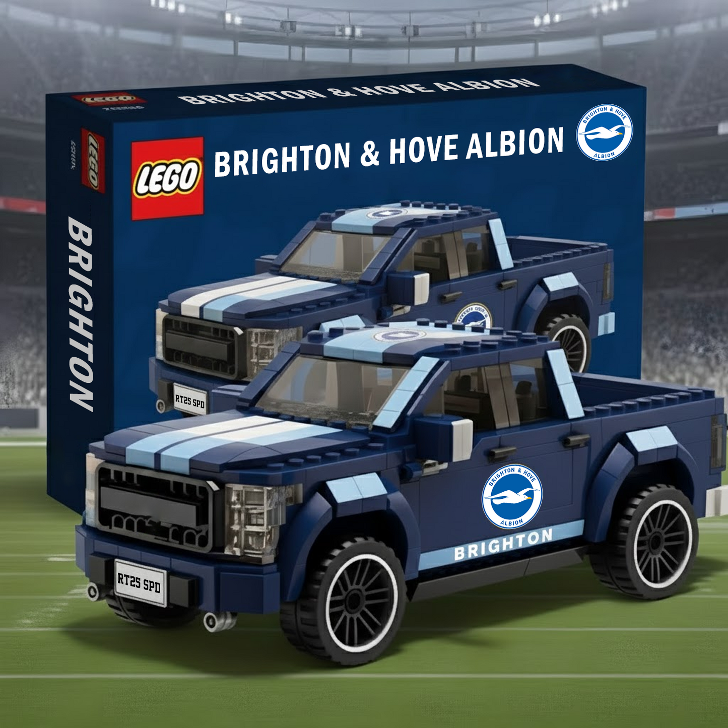 EPL 3D Racing Truck Model Building Block Set 2111 V2 NAK NHT