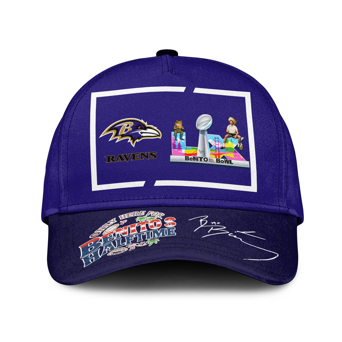 BR Premium NFL Only Here For Benitos Halftime Cap DDT HLPHUONG